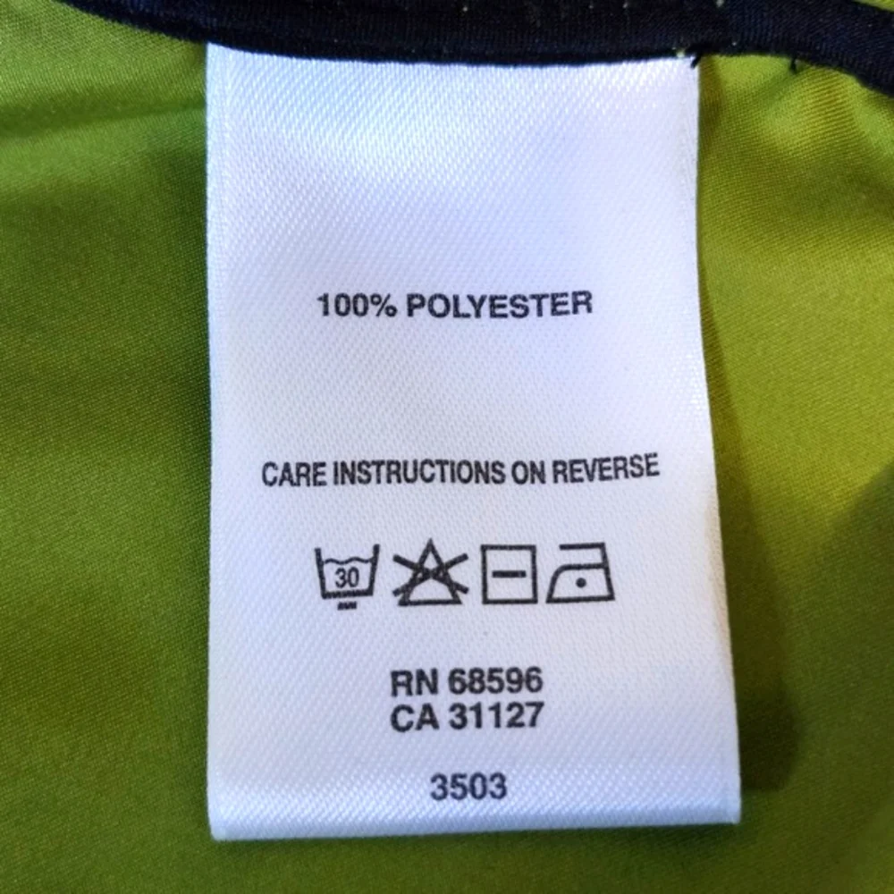 DKNY Lime Green Satin Look‎ Jacket Women's XL Zip Up Shiny Retro Y2K